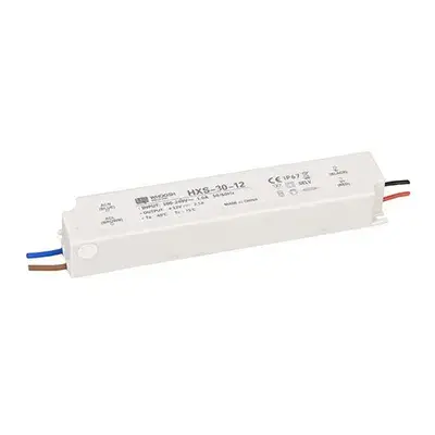 Plastic housing LED Waterproof Power Supply IP67 1.25A 30W 24V LED driver for humid environment