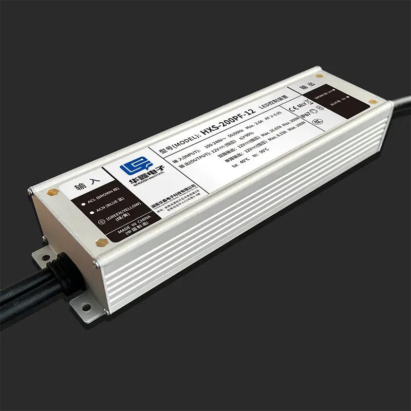 200W water-proof IP67 LED Transformer CE safe standards Long-life capacitors