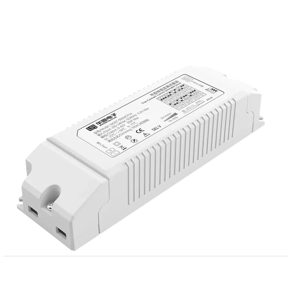 แหล่งจ่ายไฟแบบหรี่แสงกระแสคงที่ 30W DC9-42V 900/840/790/730/700/650/600/540mA